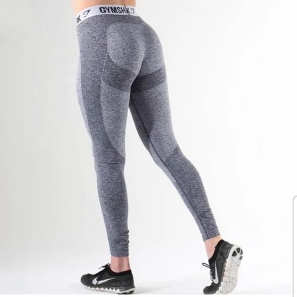 Gymshark - Flex Leggings Dark Blue/Grey (Size: S)